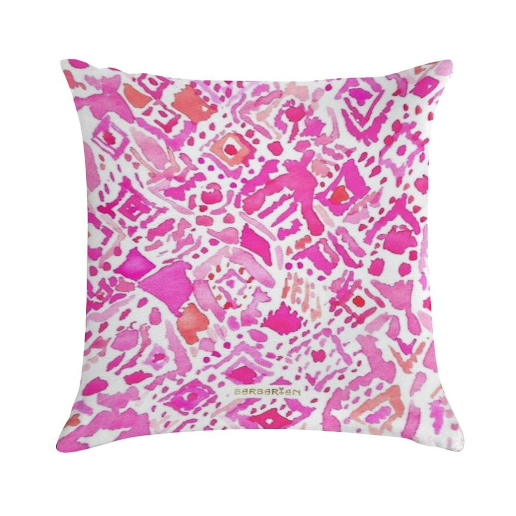 Cute Geometric Pink Soft Ultra-Soft Texture Throw Pillow