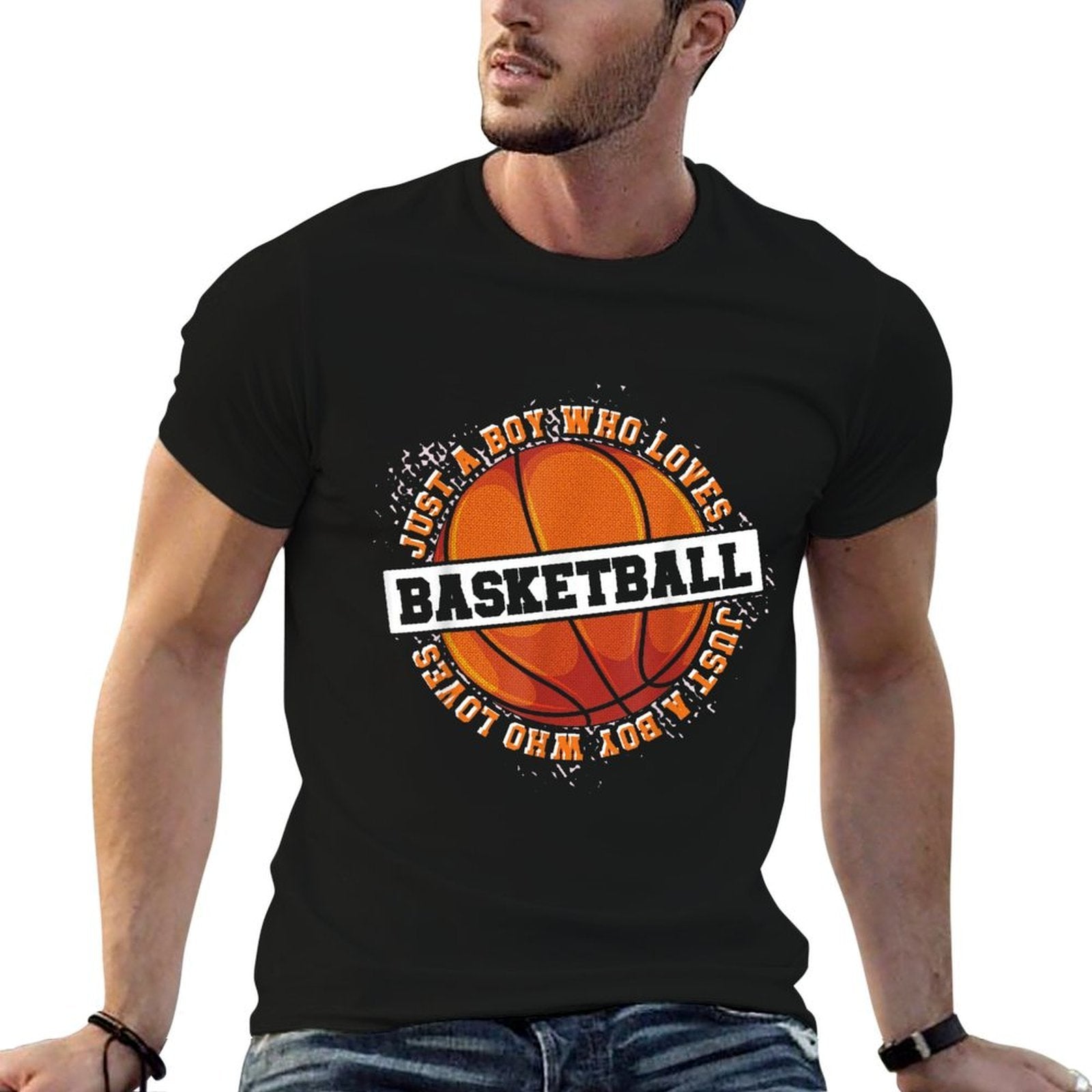 Basketball Fan Basketball Player Boys Sport Basketball  Relaxed-fit T-Shirt