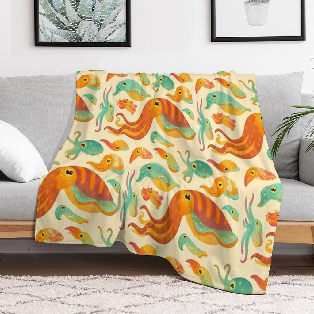 Cuttlefish Versatility Throw Blanket