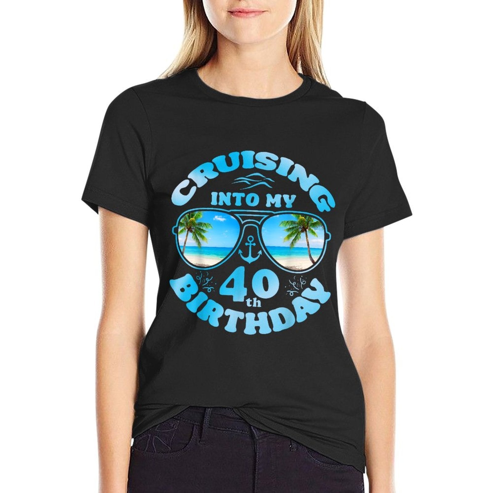 Cruising Into My 40th Birthday-40th Birthday Cruise Matching  Odor-resistant T-Shirt