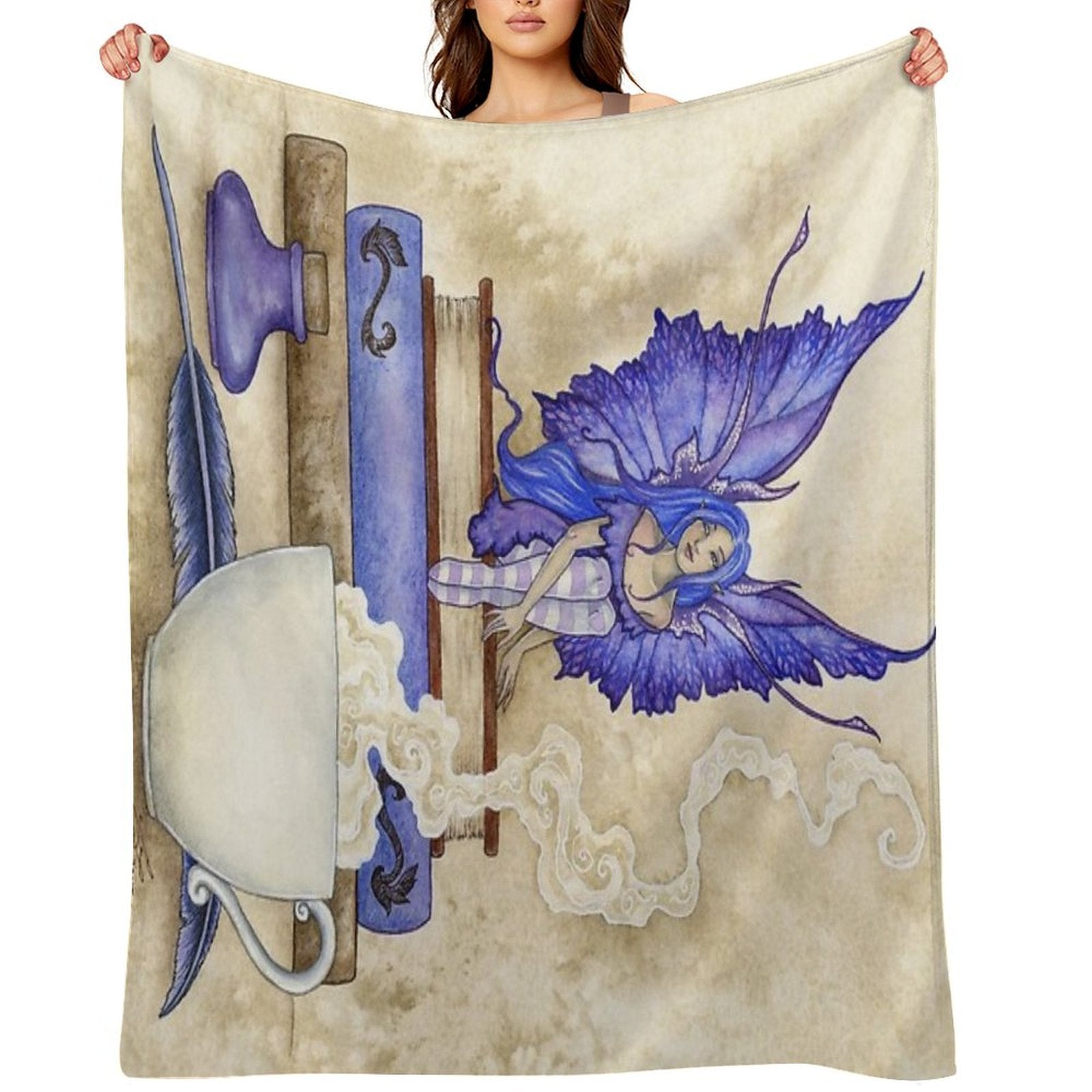 Book Worm II Premium Throw Blanket