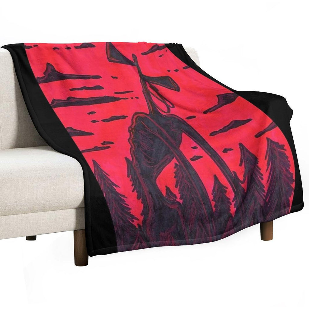 Siren Head Quick-dry Throw Blanket