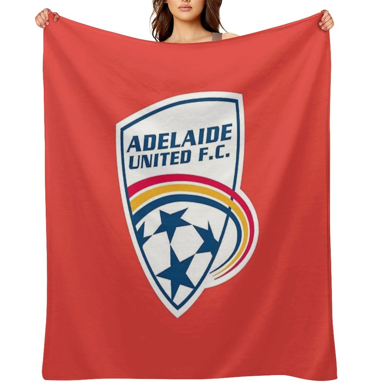 Adelaide United Anti-pilling Throw Blanket