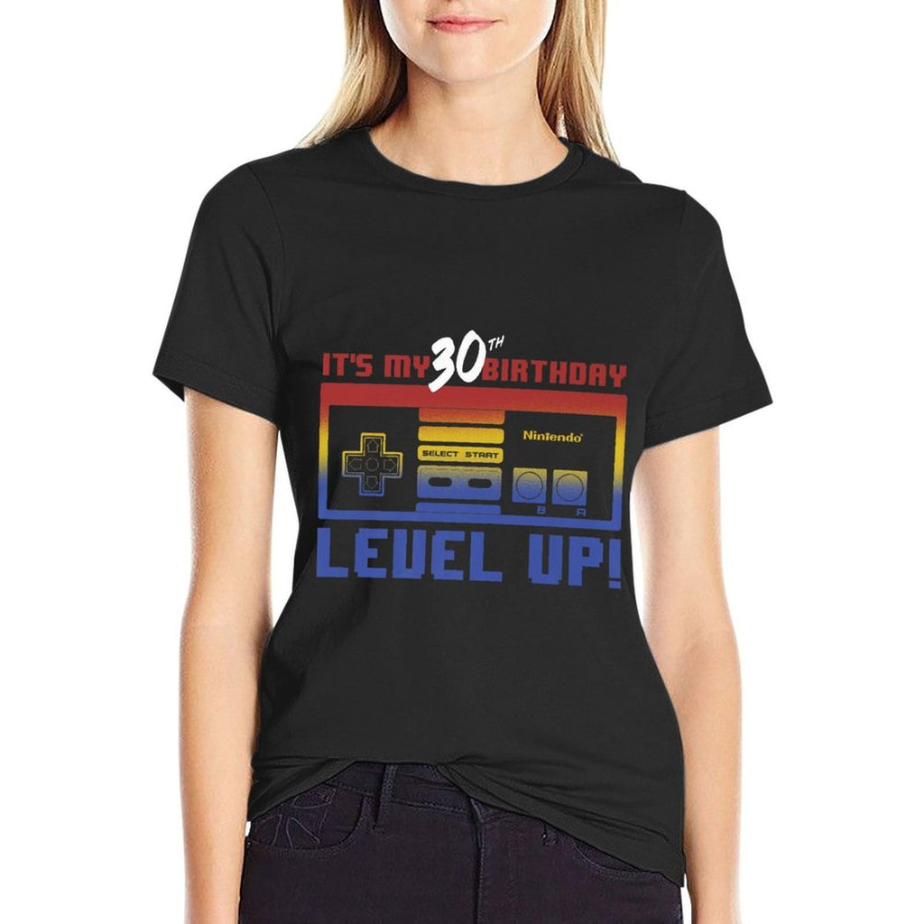 Nintendo It's My 30th Birthday Level Up! SNES Controller Premium  Lightweight T-Shirt