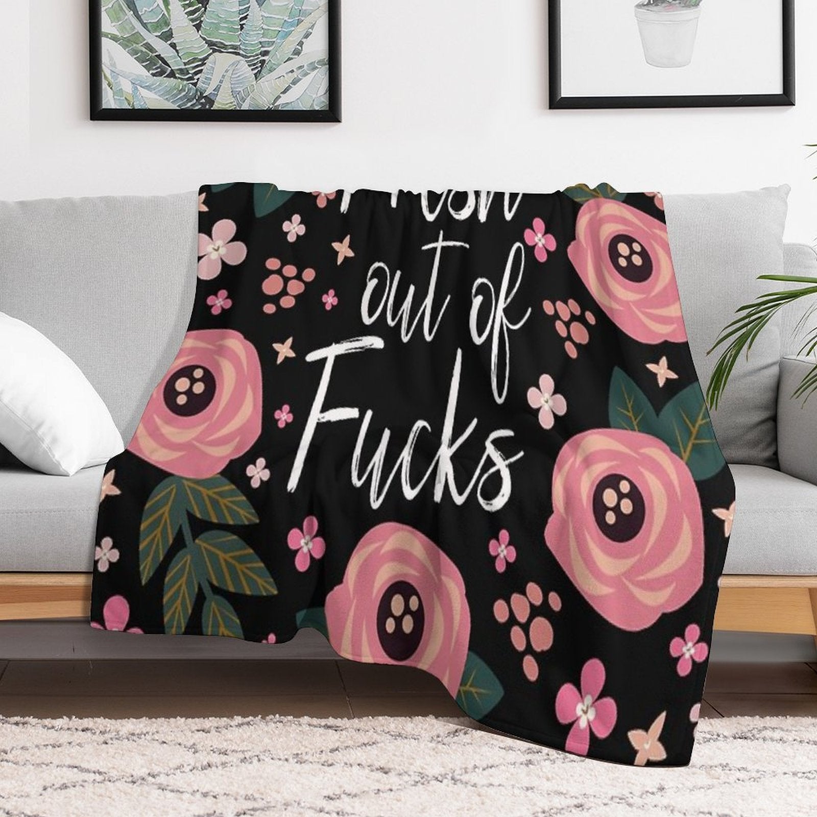 Fresh Out of Fucks Multi-functional Throw Blanket