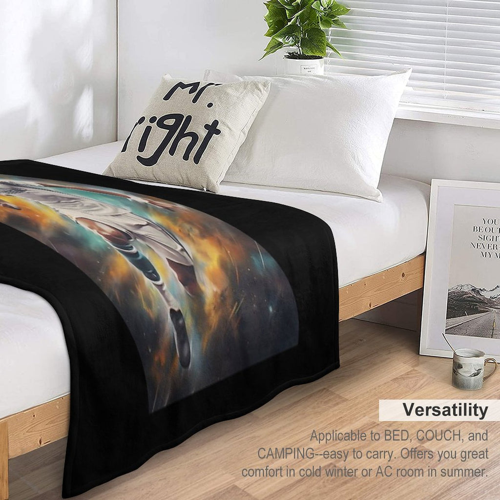 Cristiano Ronaldo Star Travel-friendly Throw Blanket