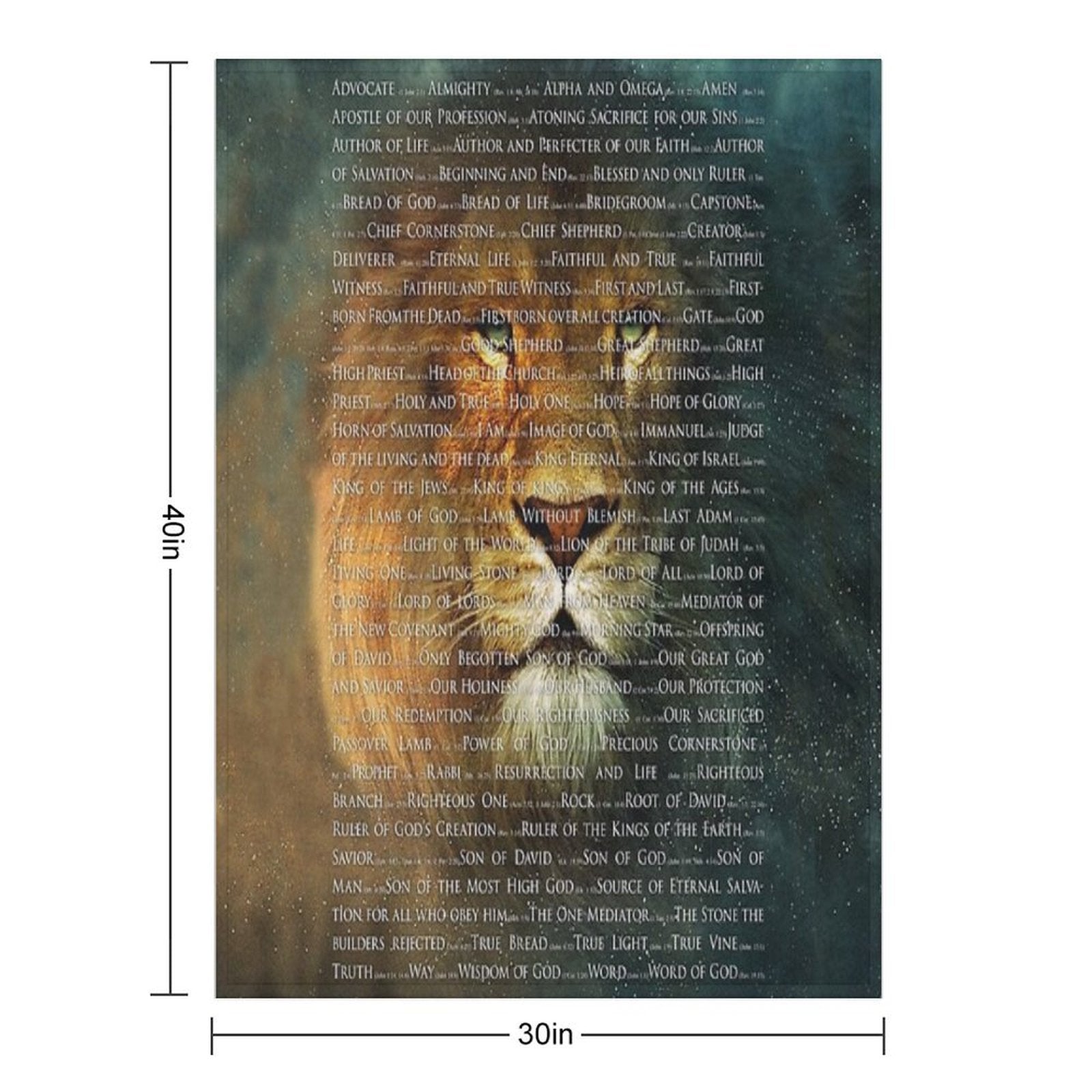 The Names of God Multi-functional Throw Blanket