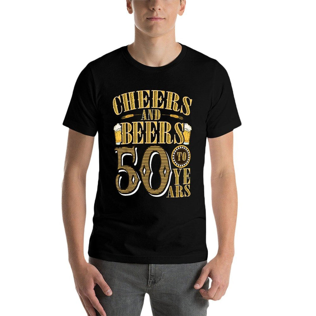 Cheers &amp; Beers to My 50 Years Funny 50th Birthday  Moisture-wicking T-Shirt