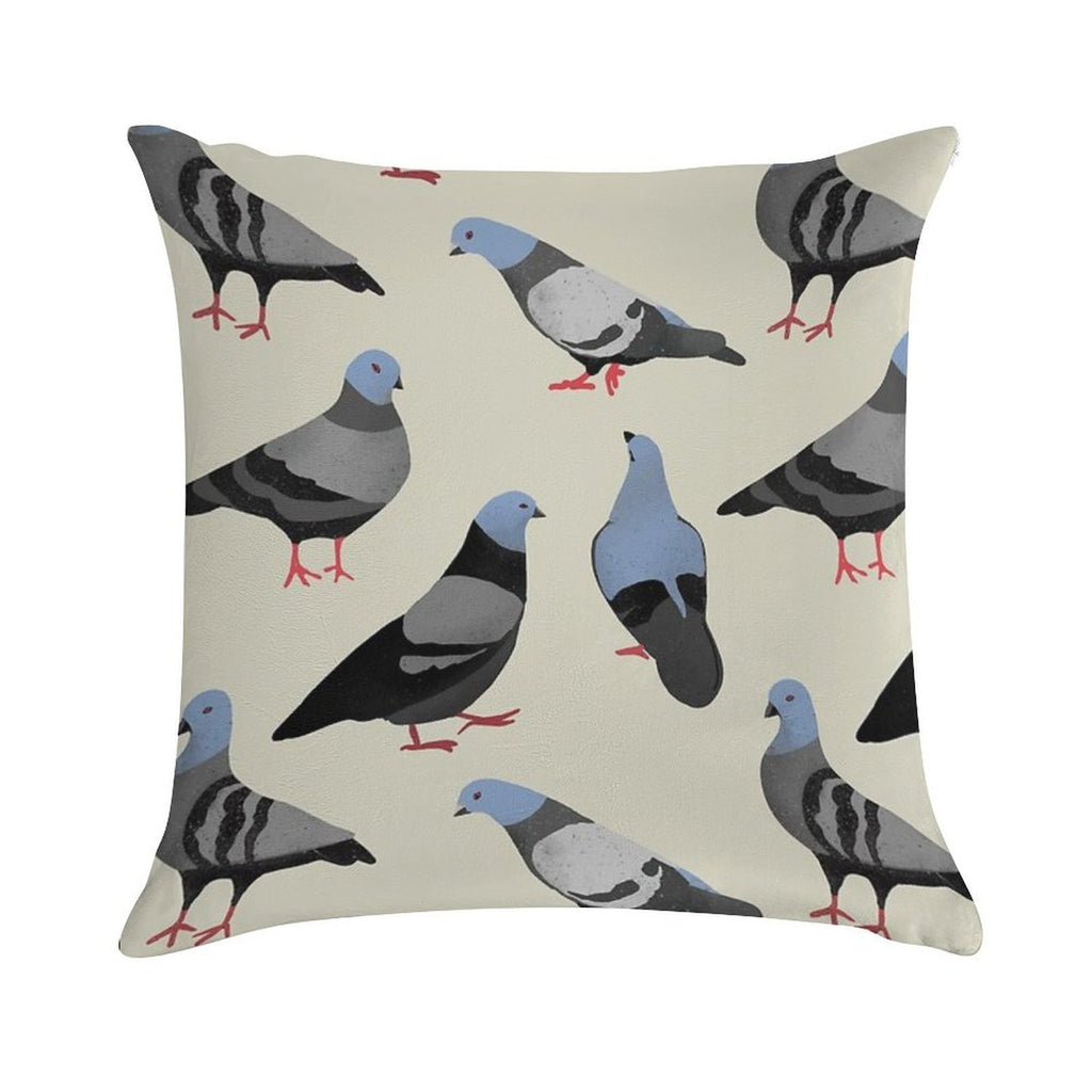 Design 33 - The Pigeons Soft Warmth Comfort Throw Pillow