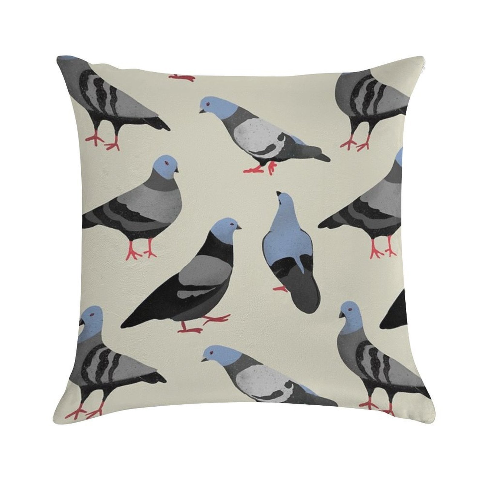 Design 33 - The Pigeons Soft Warmth Comfort Throw Pillow