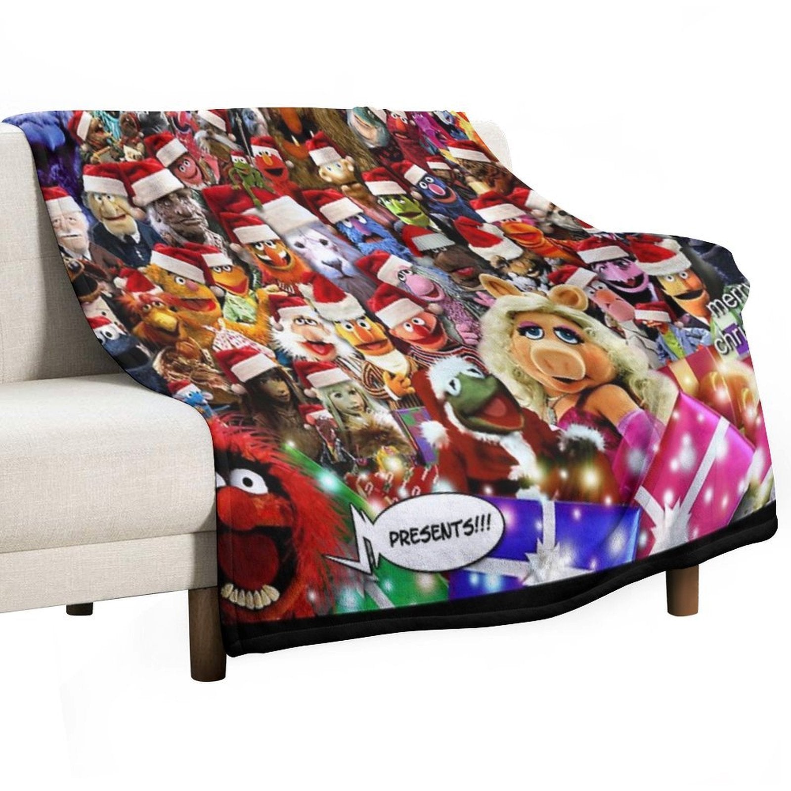The Muppets Christmas All Character Group Shrink-resistant Throw Blanket