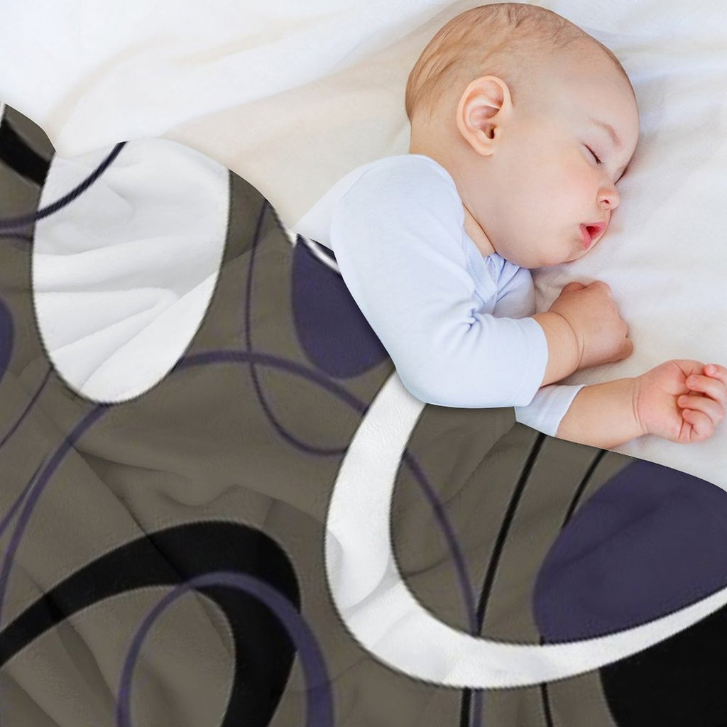 Retro 60s Ovals Compact Throw Blanket