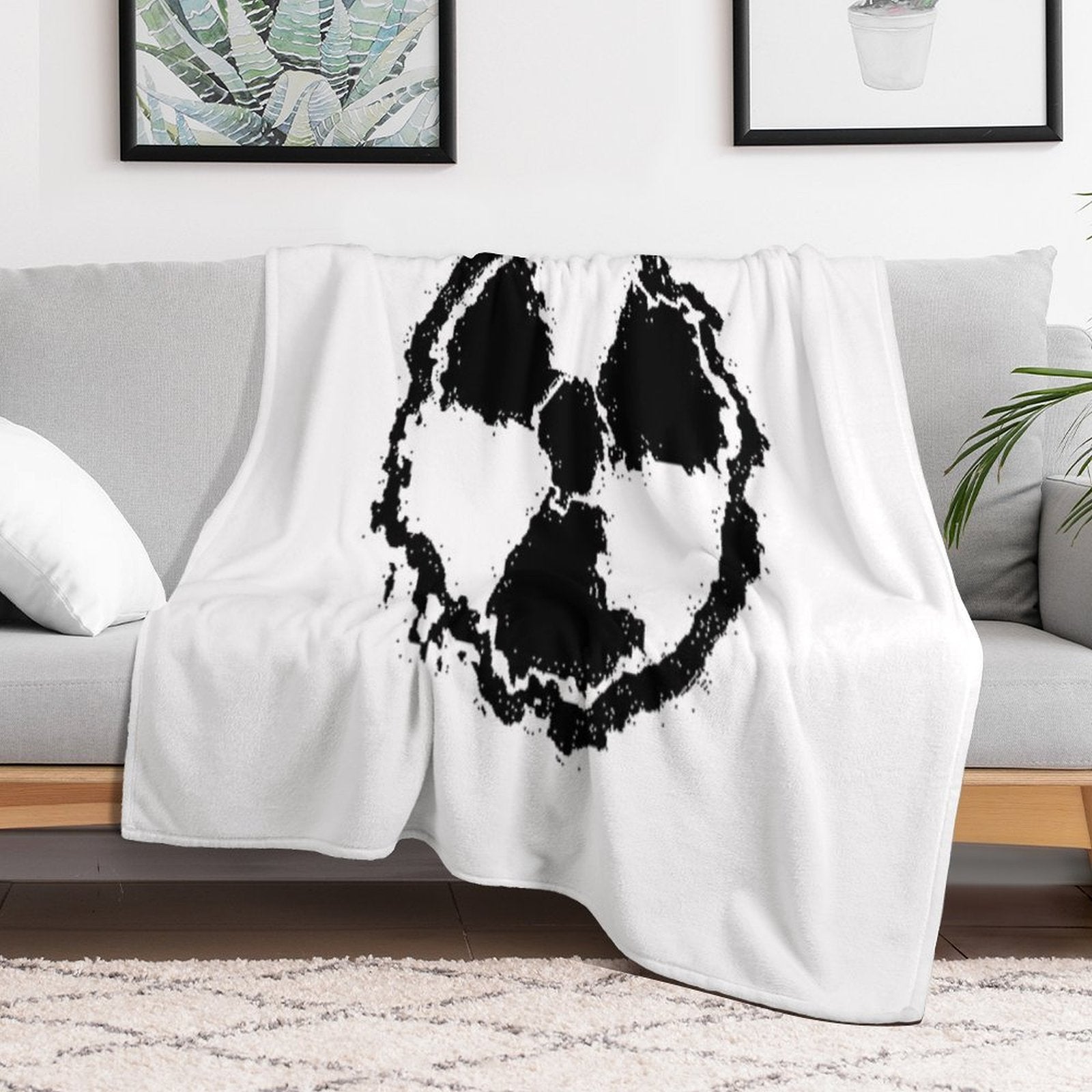 Toxic Hazard Embled Eco-conscious Throw Blanket