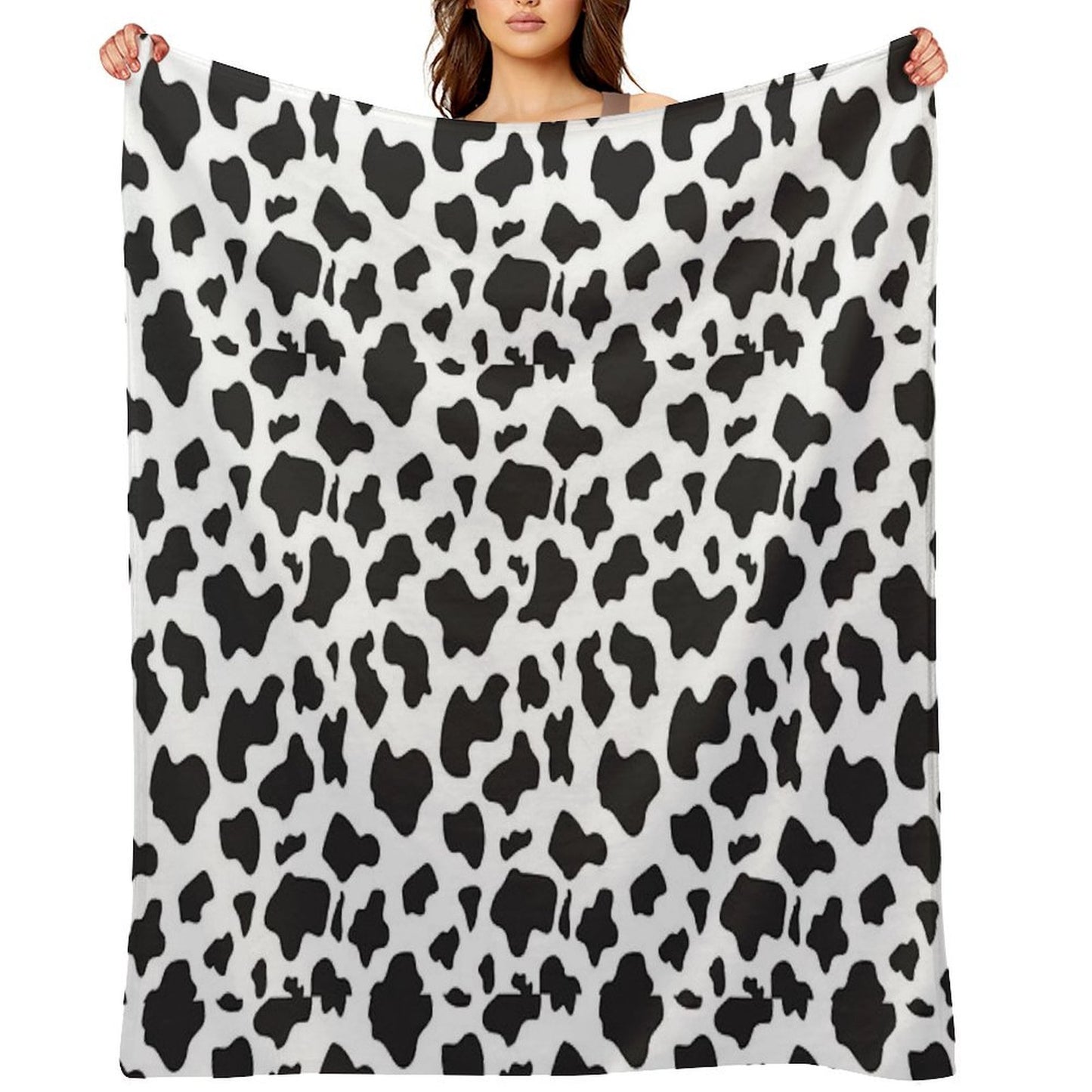 Cow Print Easy Care Throw Blanket