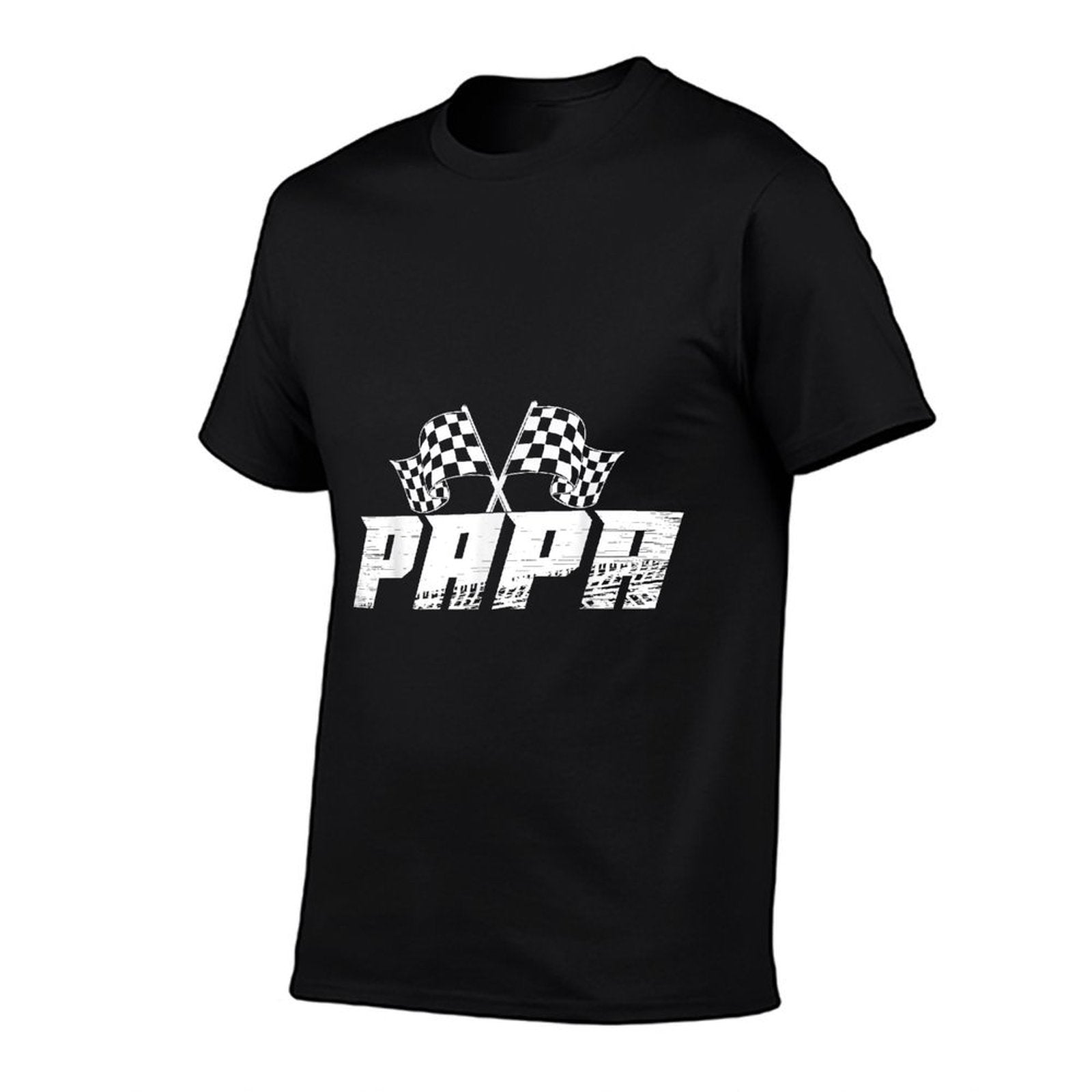 Papa Pit Crew Family Racing Birthday Race Car  Relaxed-fit T-Shirt