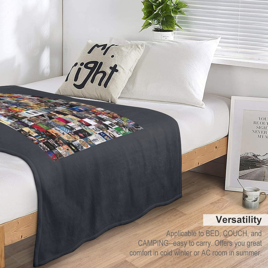 Greatest Rock Albums of All Time Tapestry Premium Throw Blanket