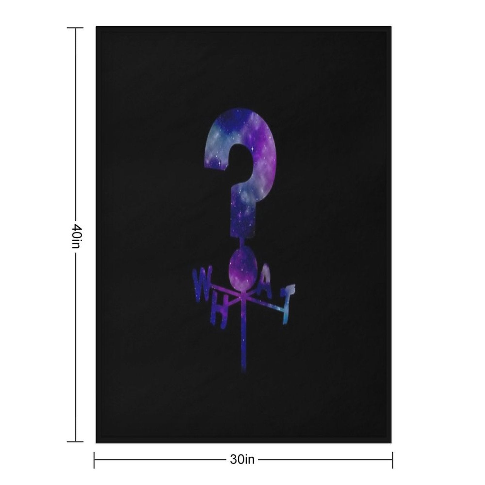 The Mystery Shack Question Mark Weathervane Sustainable Throw Blanket