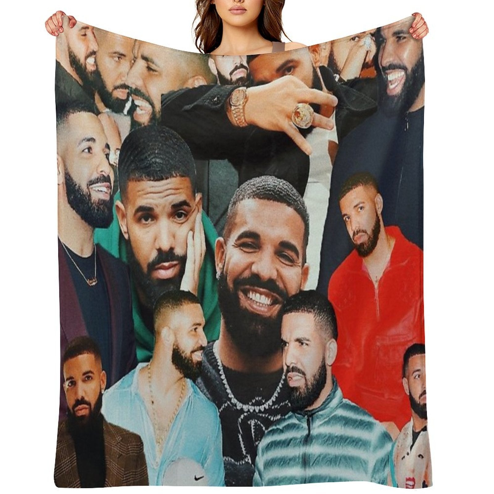 Drake Collage Gift-ready Throw Blanket