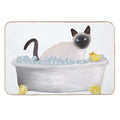 Cat In The Bathtub  Absorbent Bath Mat
