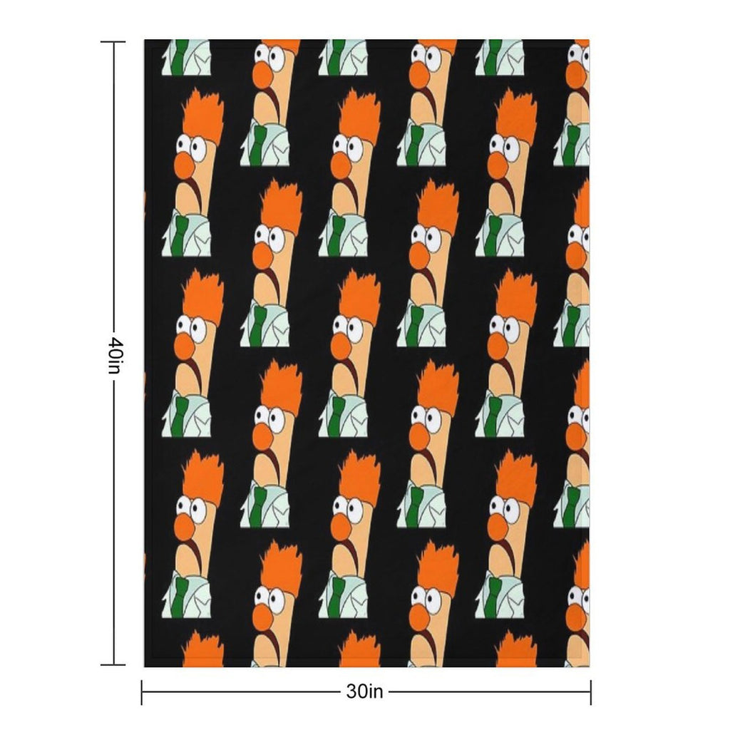 Beaker Comic Portrait (version 23 -  No Background) Easy Care Throw Blanket