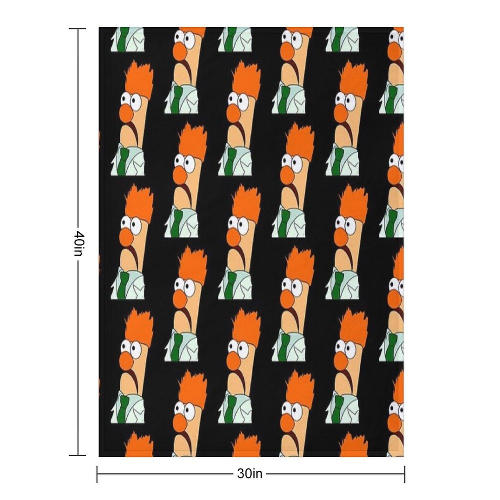 Beaker Comic Portrait (version 23 -  No Background) Easy Care Throw Blanket