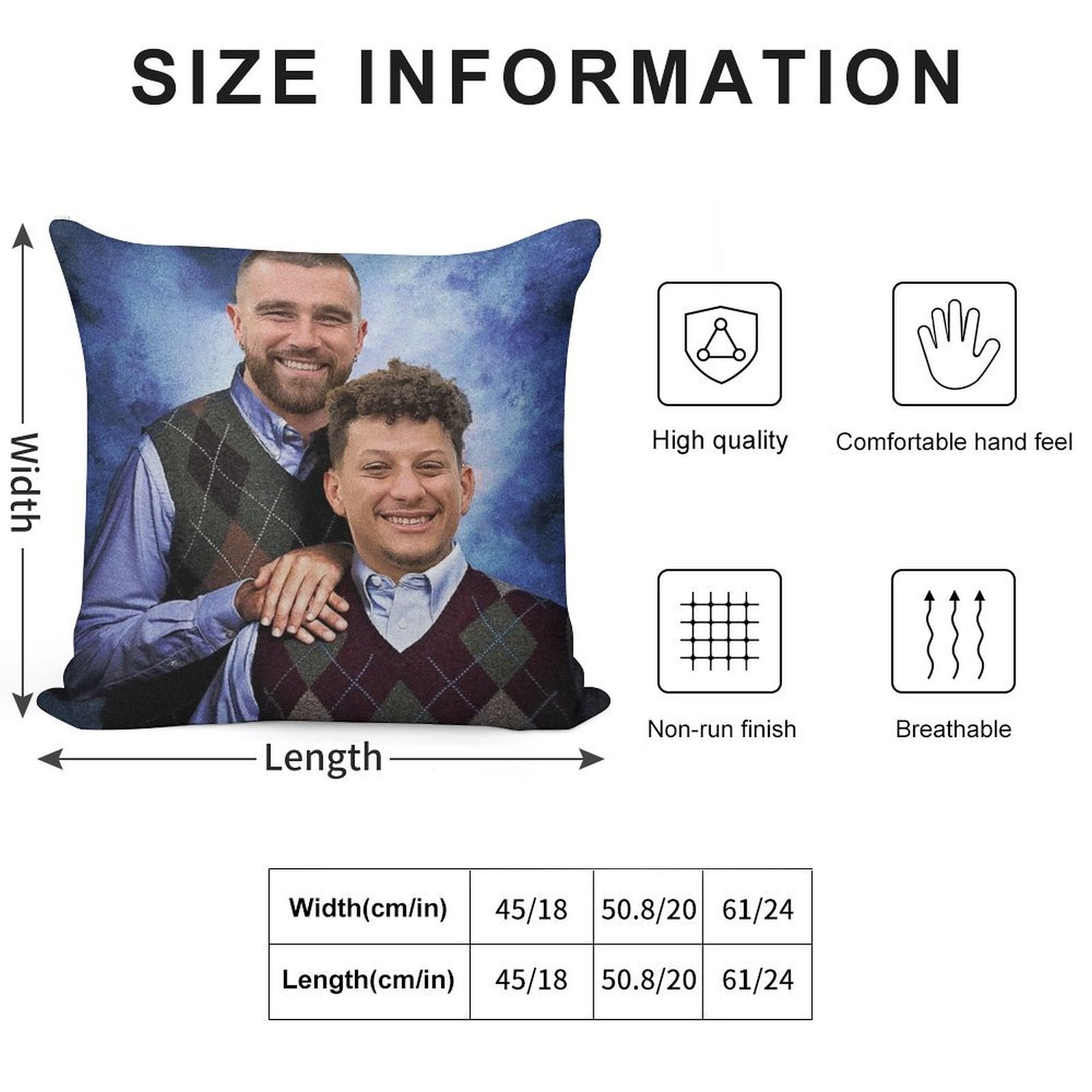 Kelce And Mahomes Stepbrothers Soft Ultra-Soft Texture Throw Pillow