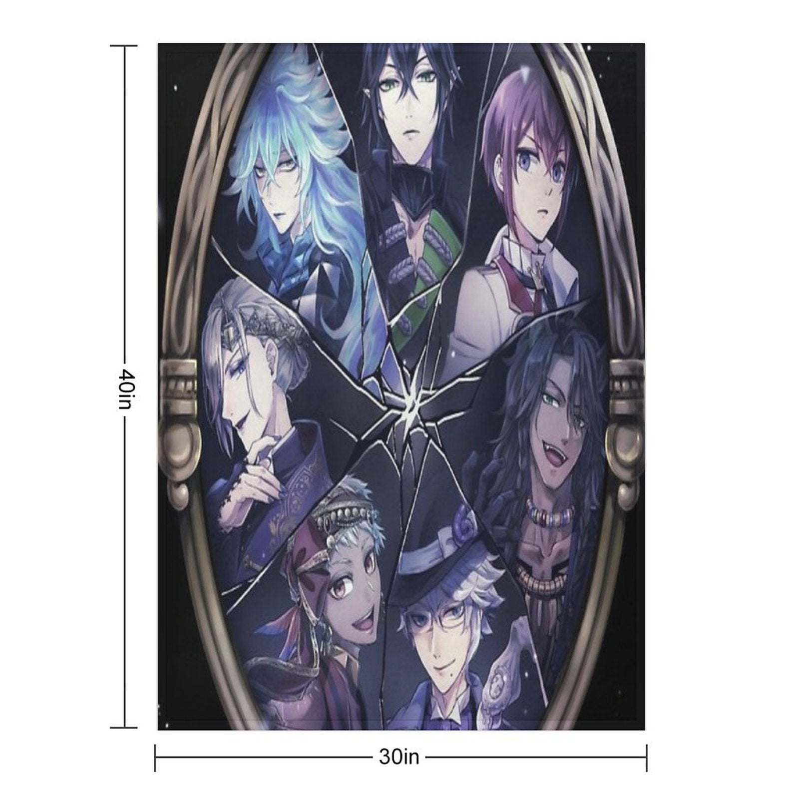 Twisted Wonderland Anime Machine-washable Throw Blanket