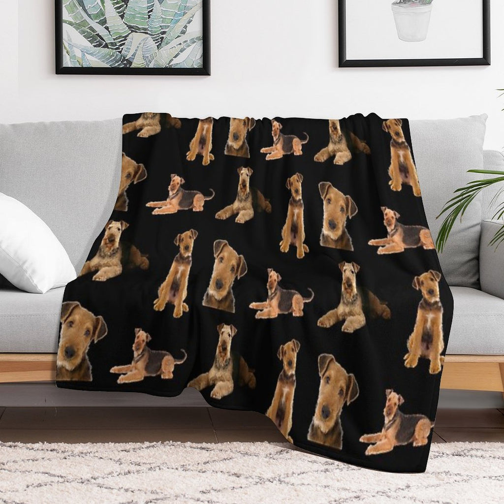 Airedale Terrier All-season Throw Blanket