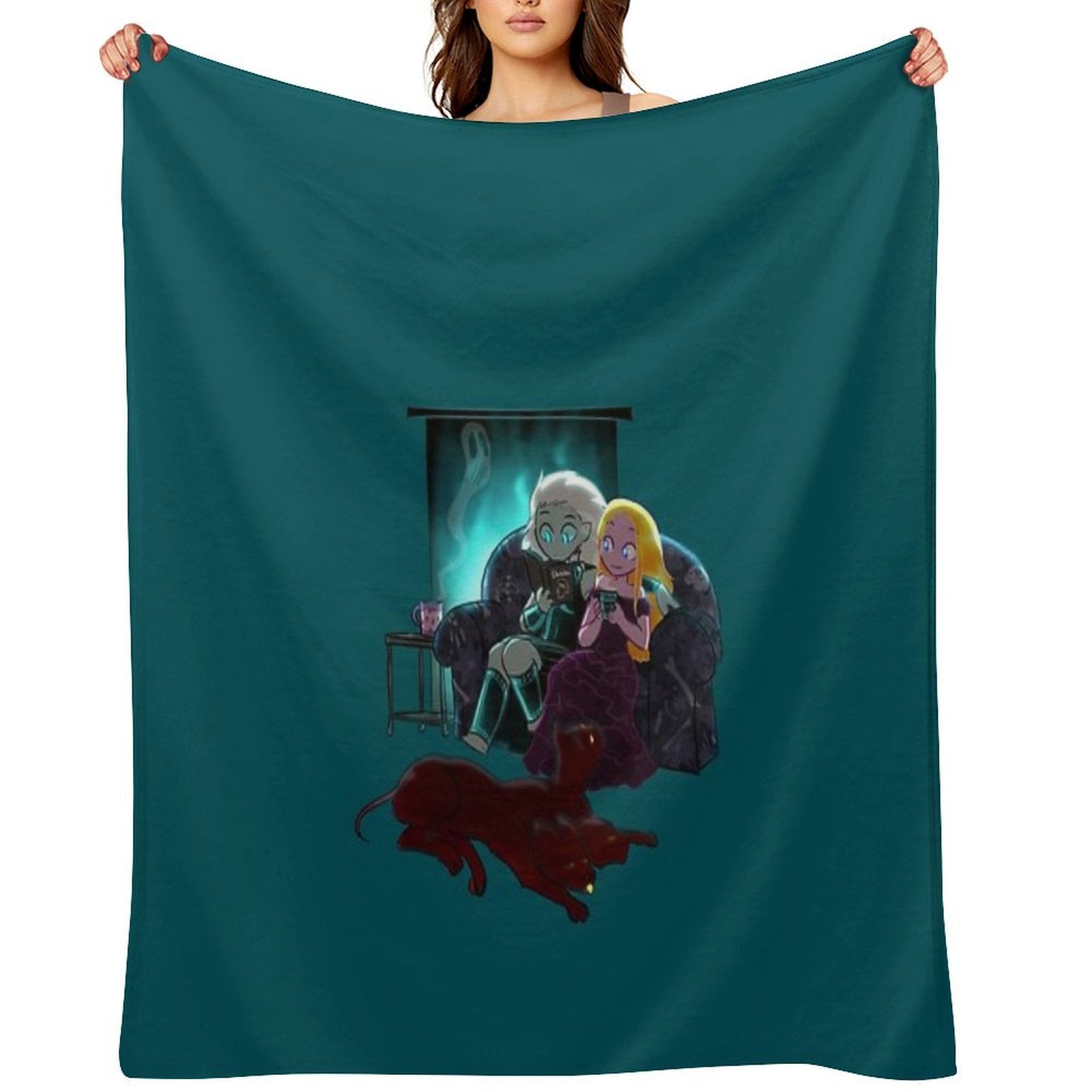 Cozy Winter Night Wrinkle-free Throw Blanket