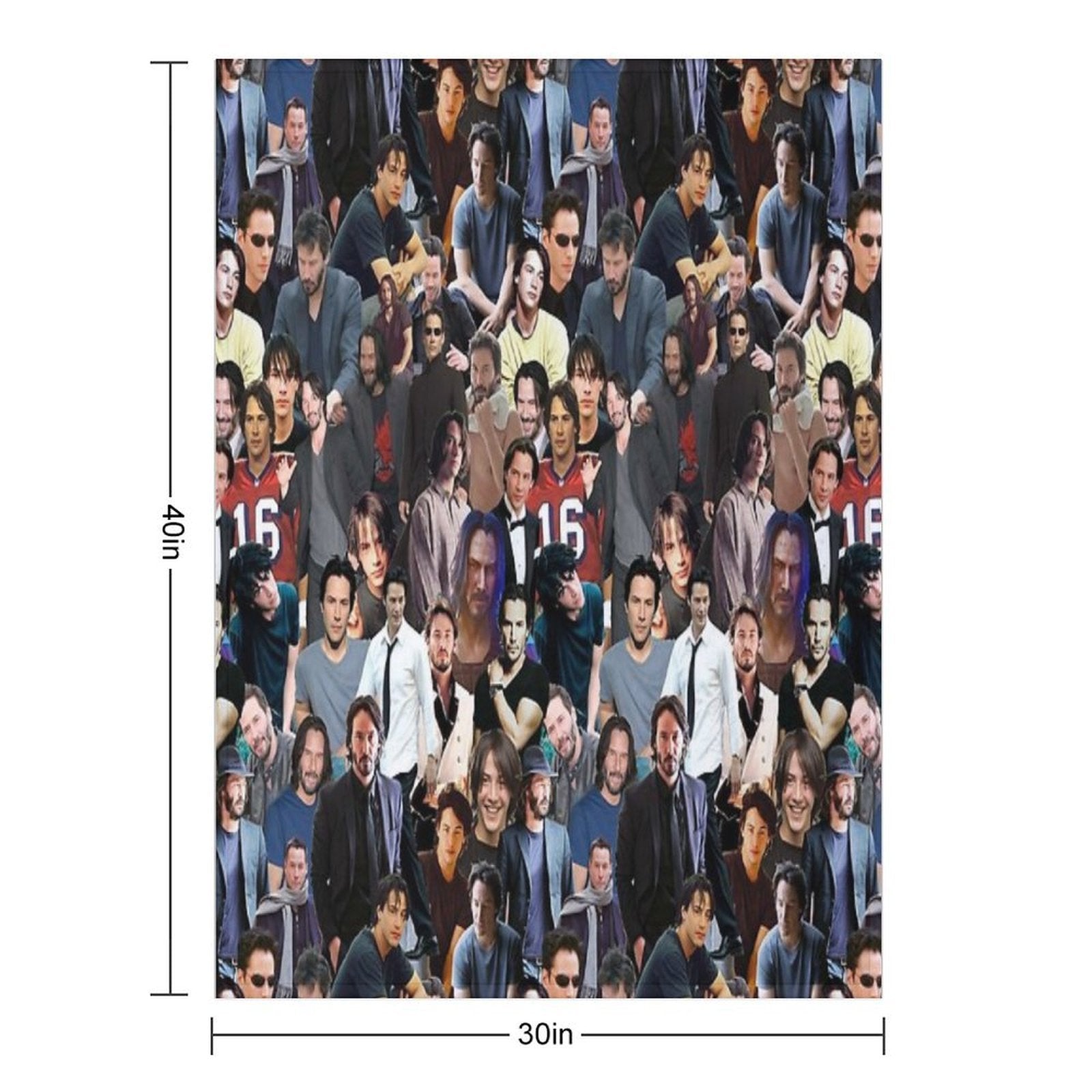 ALL of Keanu Reeves Travel-friendly Throw Blanket