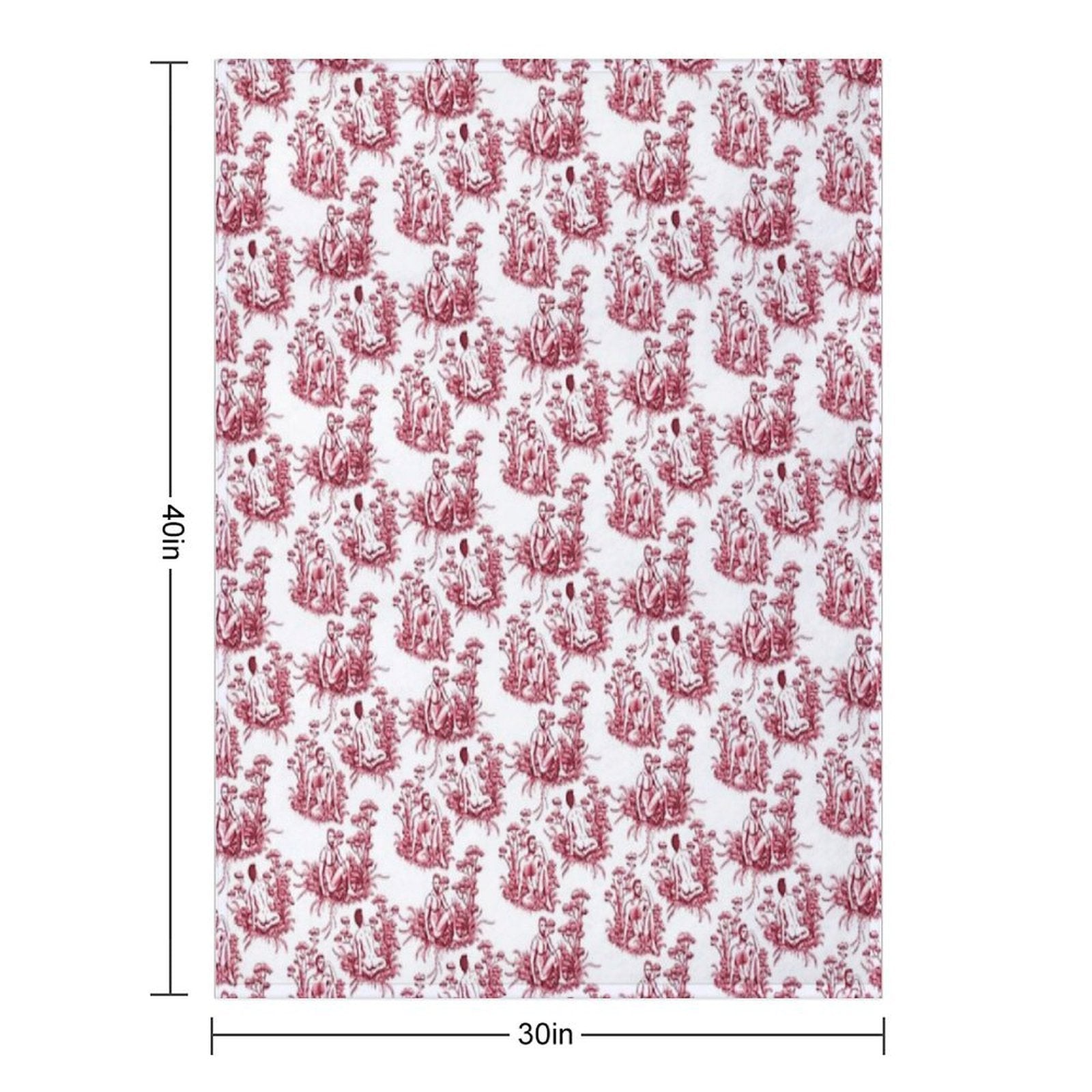 Men Toile Comfort Throw Blanket