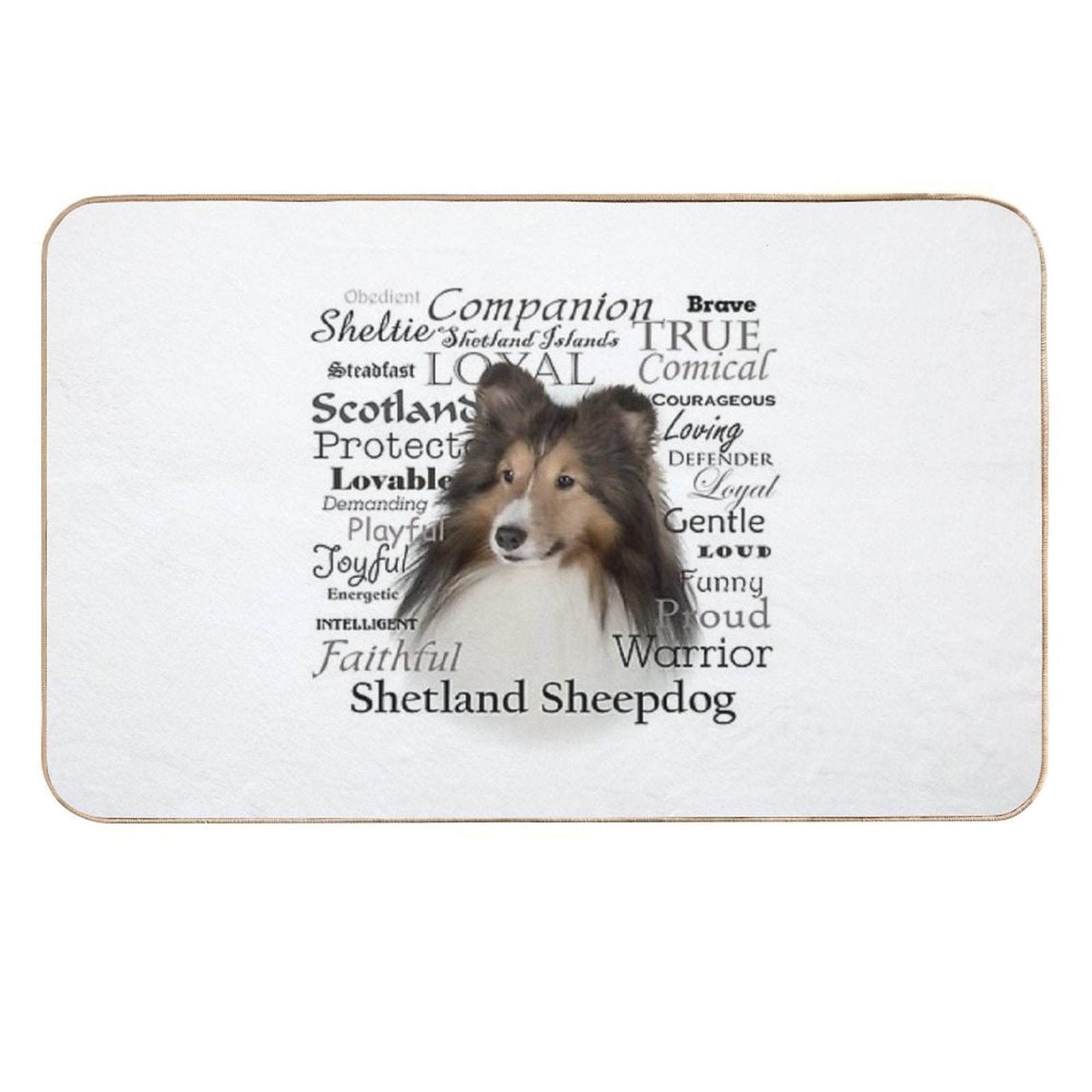 Sheltie Traits  Rapid-Drying Bath Mat