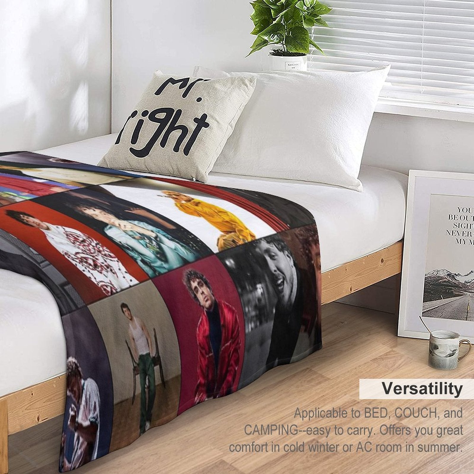 Jack Harlow Photo Collage Sustainable Throw Blanket