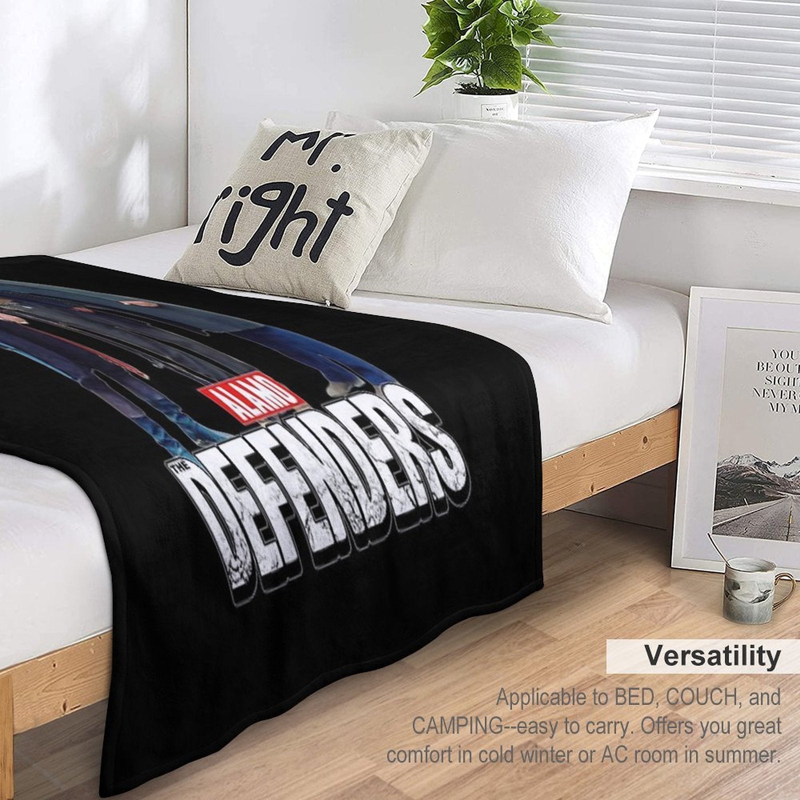 Alamo. The Defenders. Premium Throw Blanket