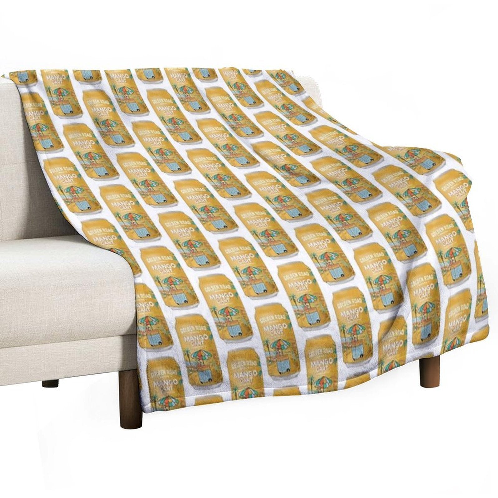 Golden Road Mango Cart Compact Throw Blanket