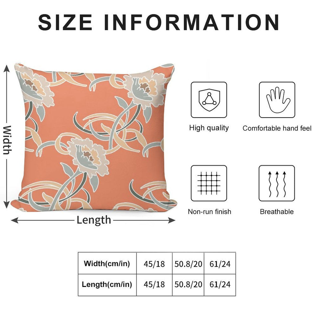 Golden Girls Couch Pattern Soft Anti-Pilling Throw Pillow