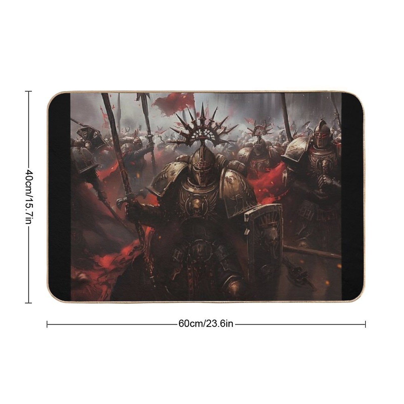 Epic Battle Death to The False Emperor - Dark Fantasy Art  High-Traffic Bath Mat
