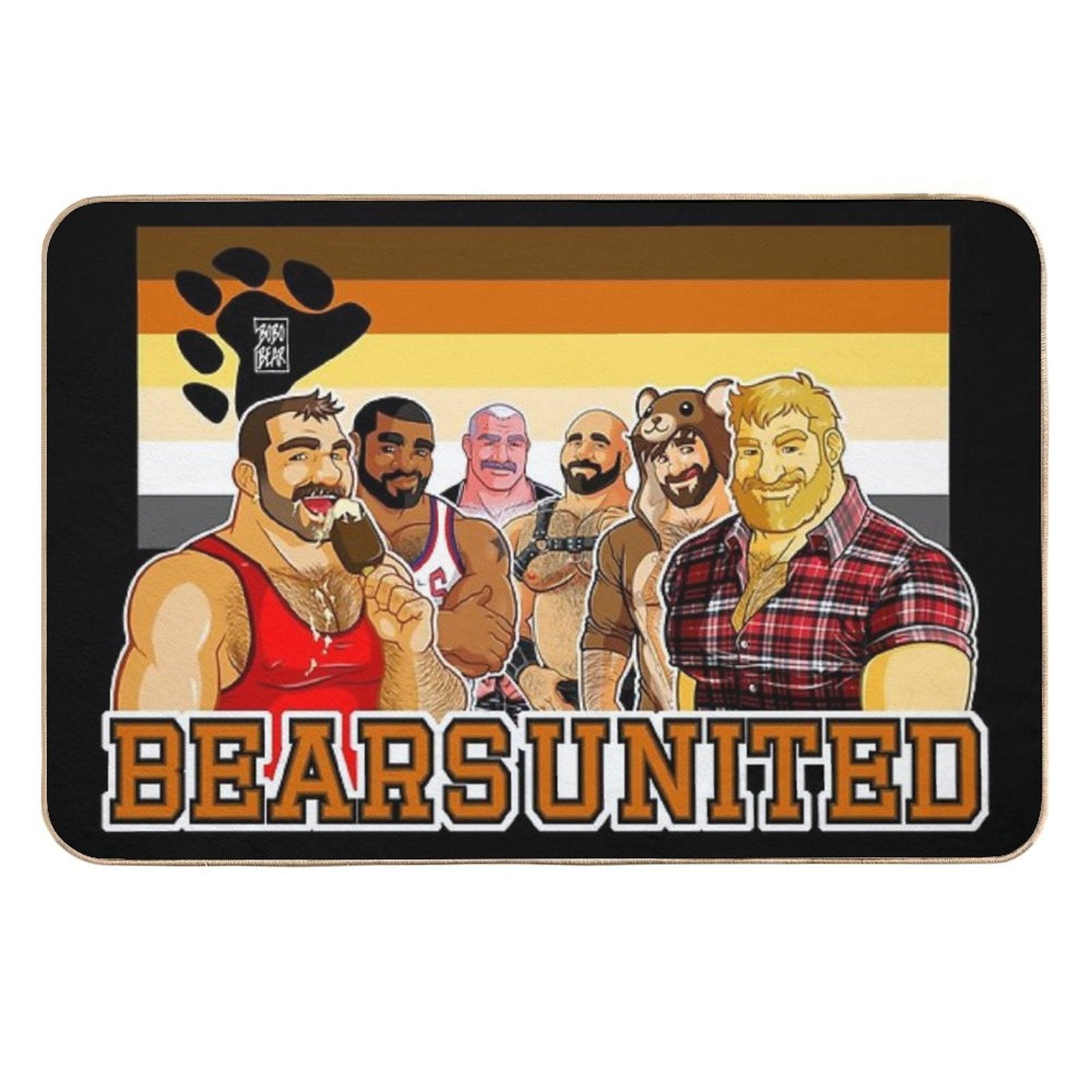 BEARS UNITED  Easy To Clean Bath Mat