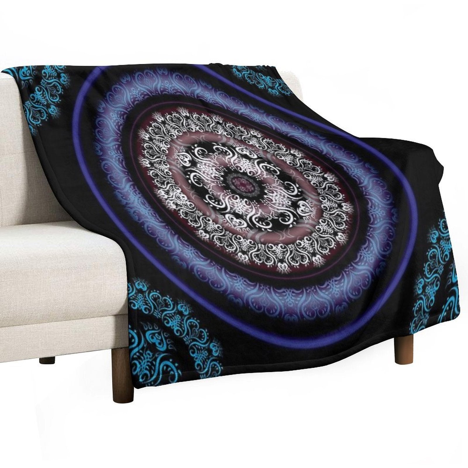 Dark Pulse Eco-conscious Throw Blanket