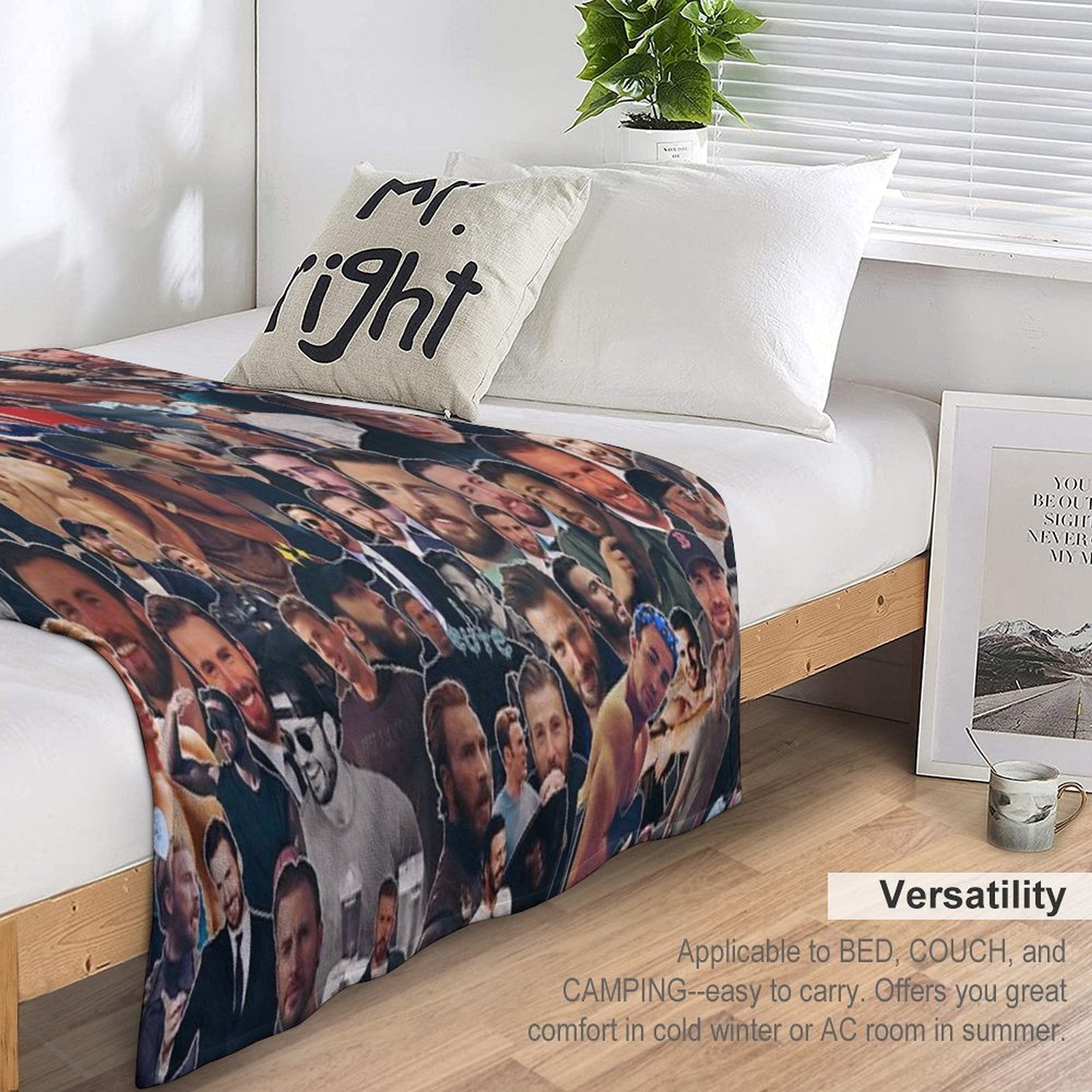 Chris Eco-conscious Throw Blanket