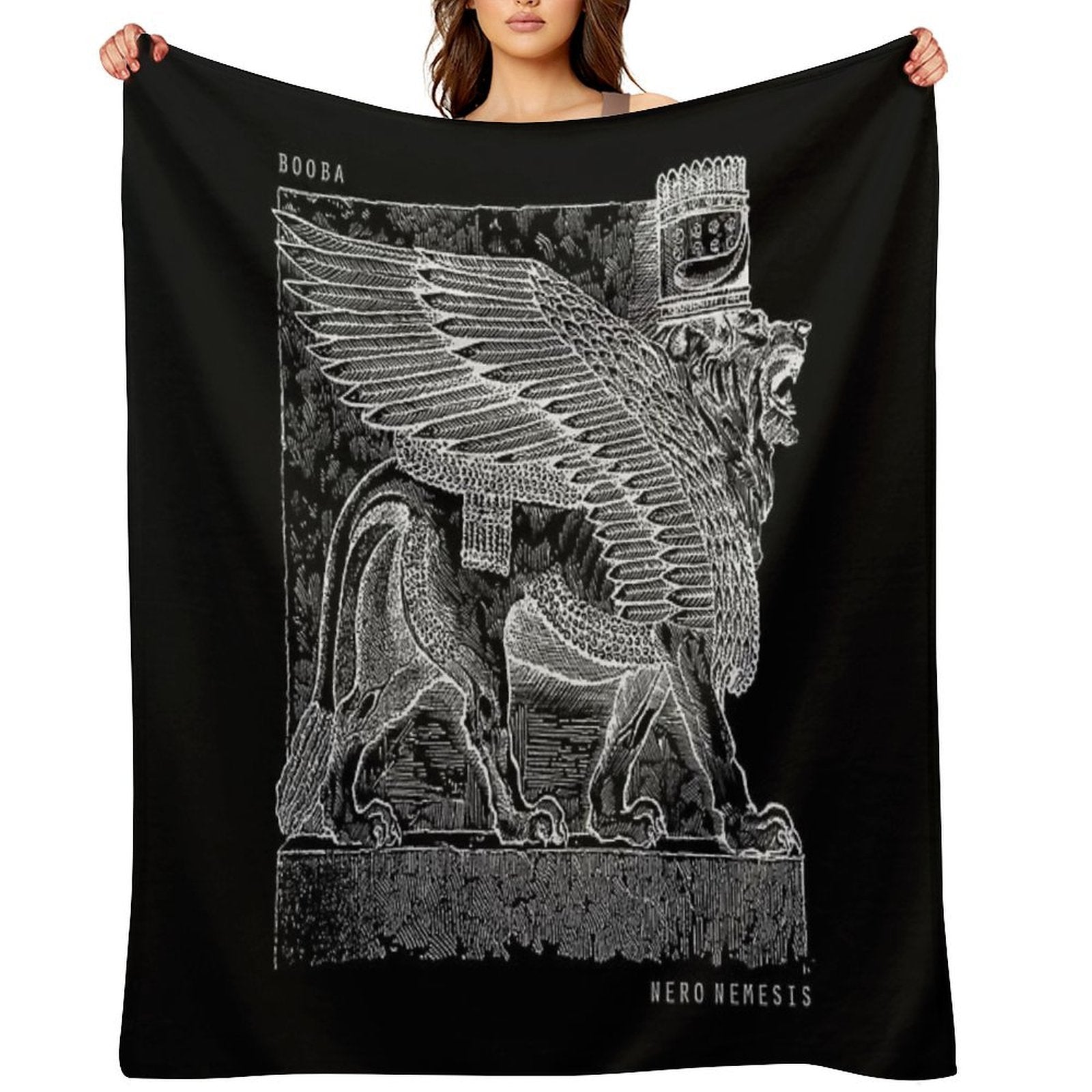 Booba Nero Nemesis Easy Care Throw Blanket