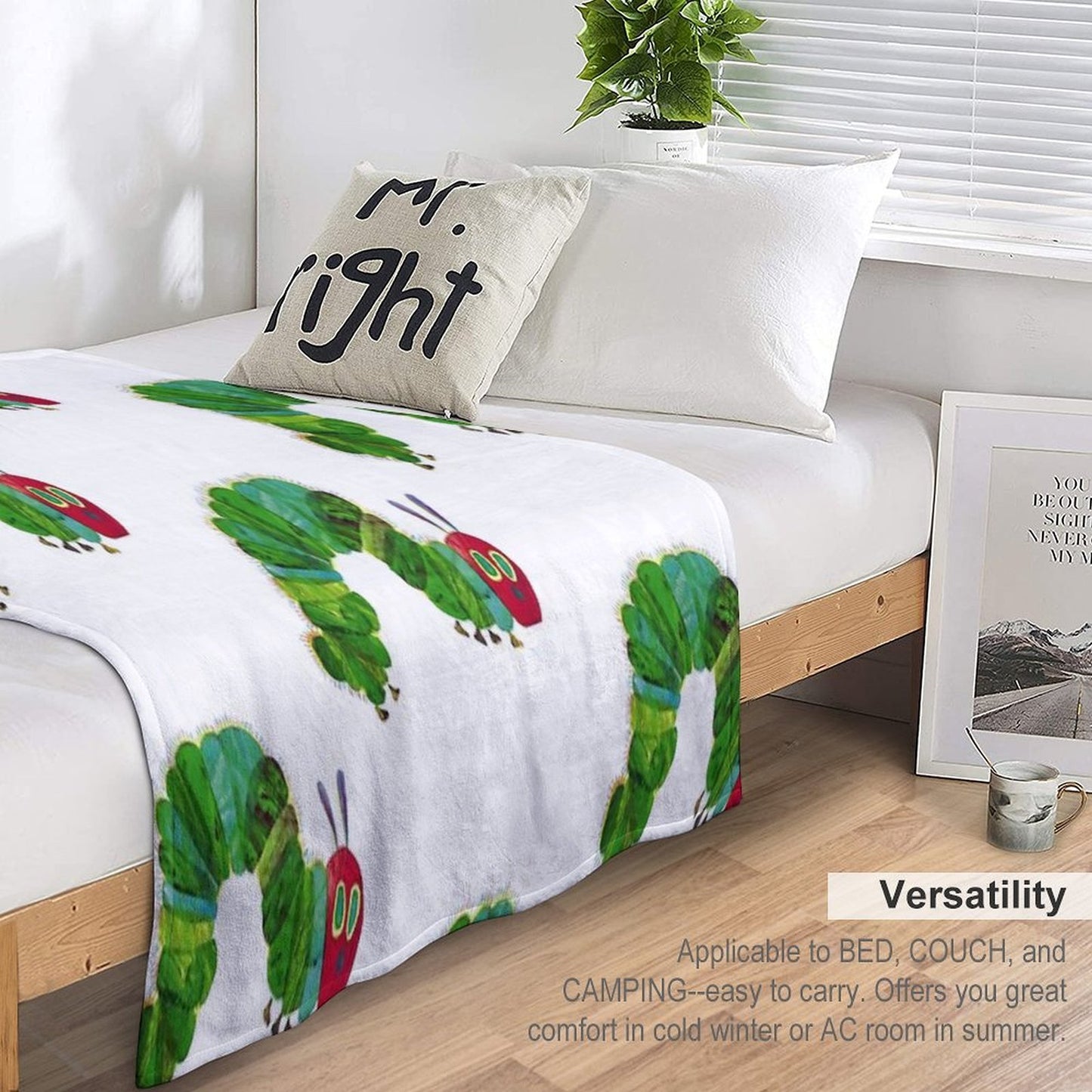 The Very Hungry Caterpillar Machine-washable Throw Blanket