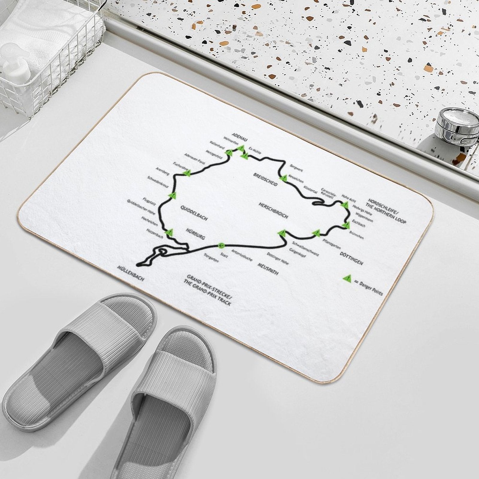 The Green Hell  Repositionable Bath Mat