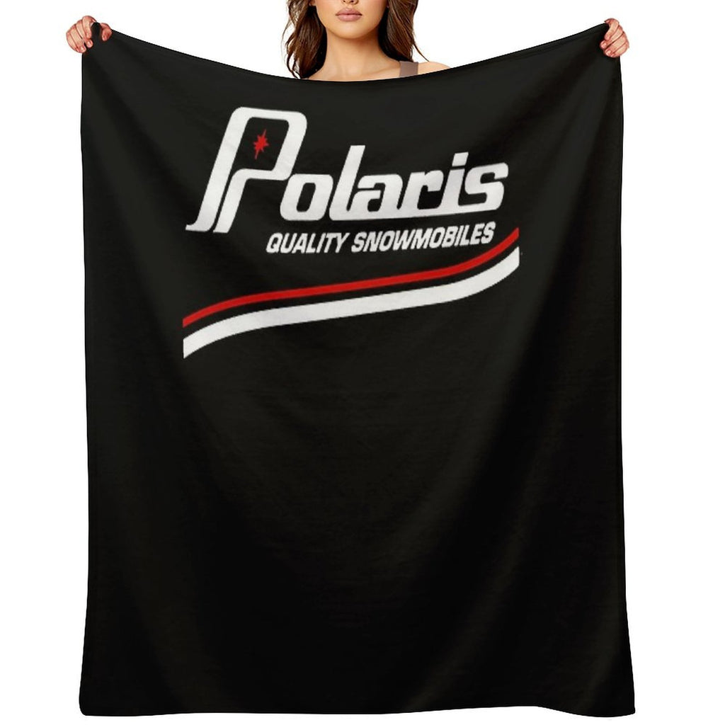Vintage Polaris Snowmobiles USA All-season Throw Blanket