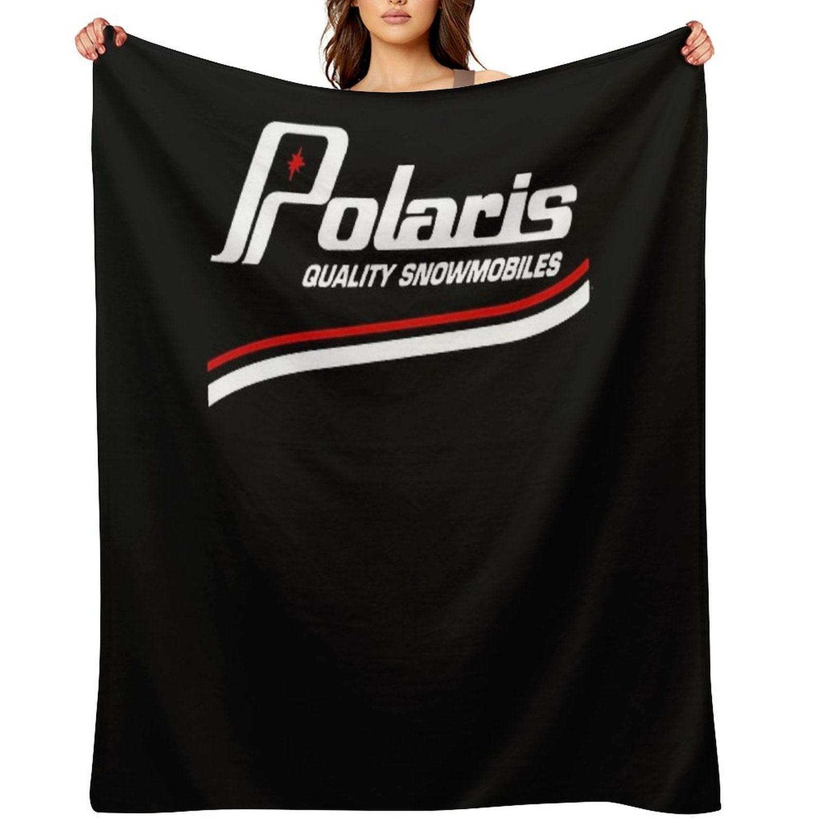 Vintage Polaris Snowmobiles USA All-season Throw Blanket