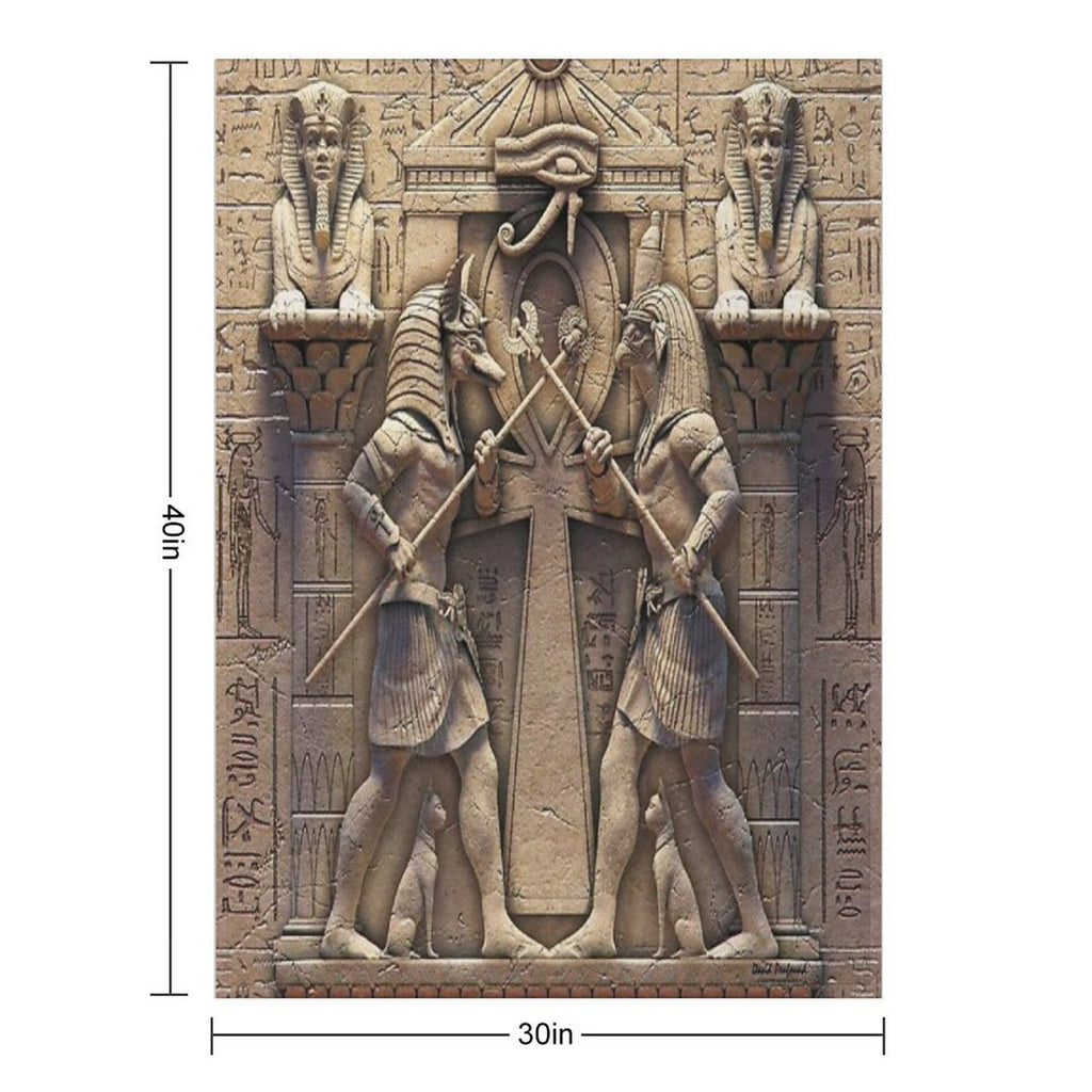 Egyptian Gods Versatility Throw Blanket