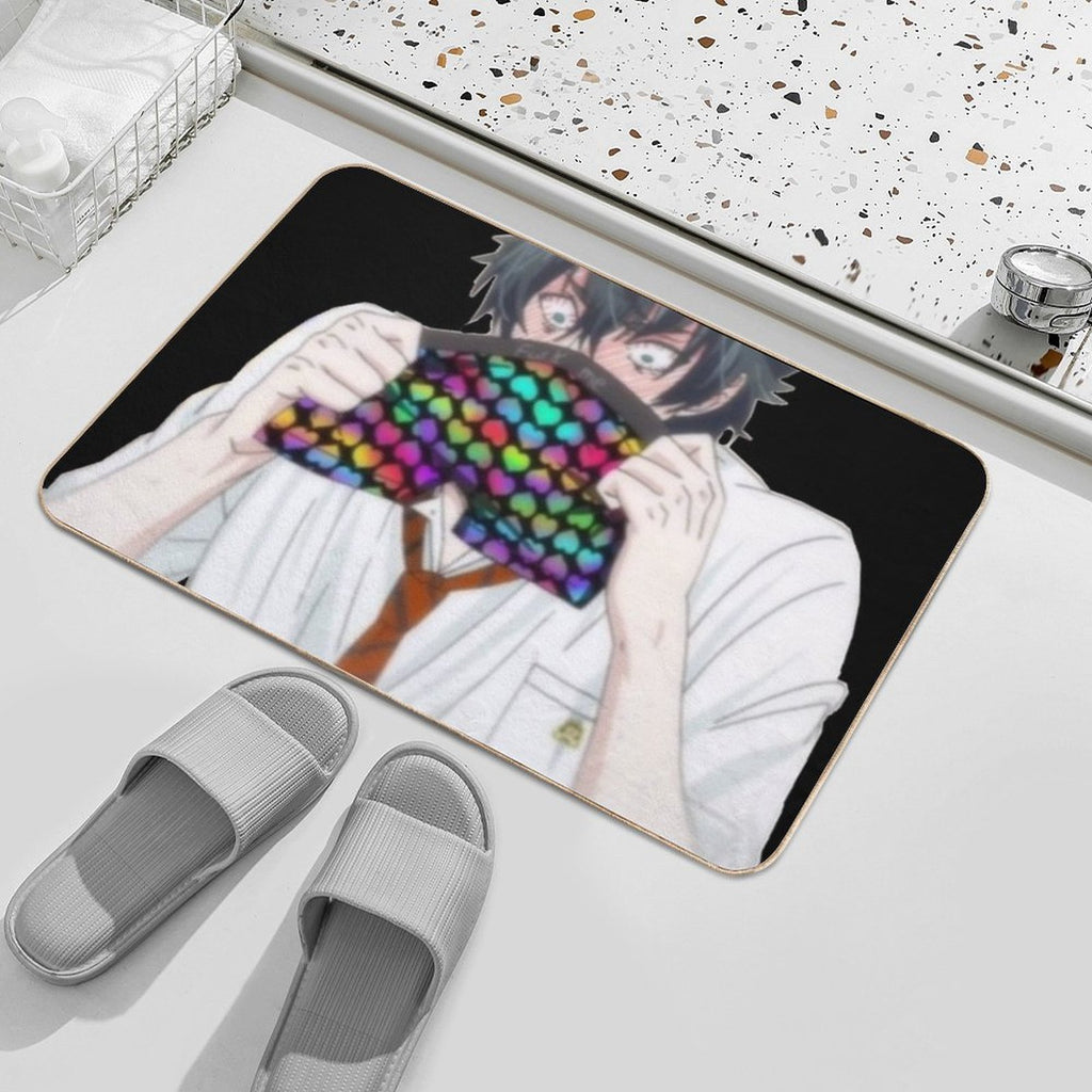 Funny Yarichin B Club  Toxin-Free Bath Mat