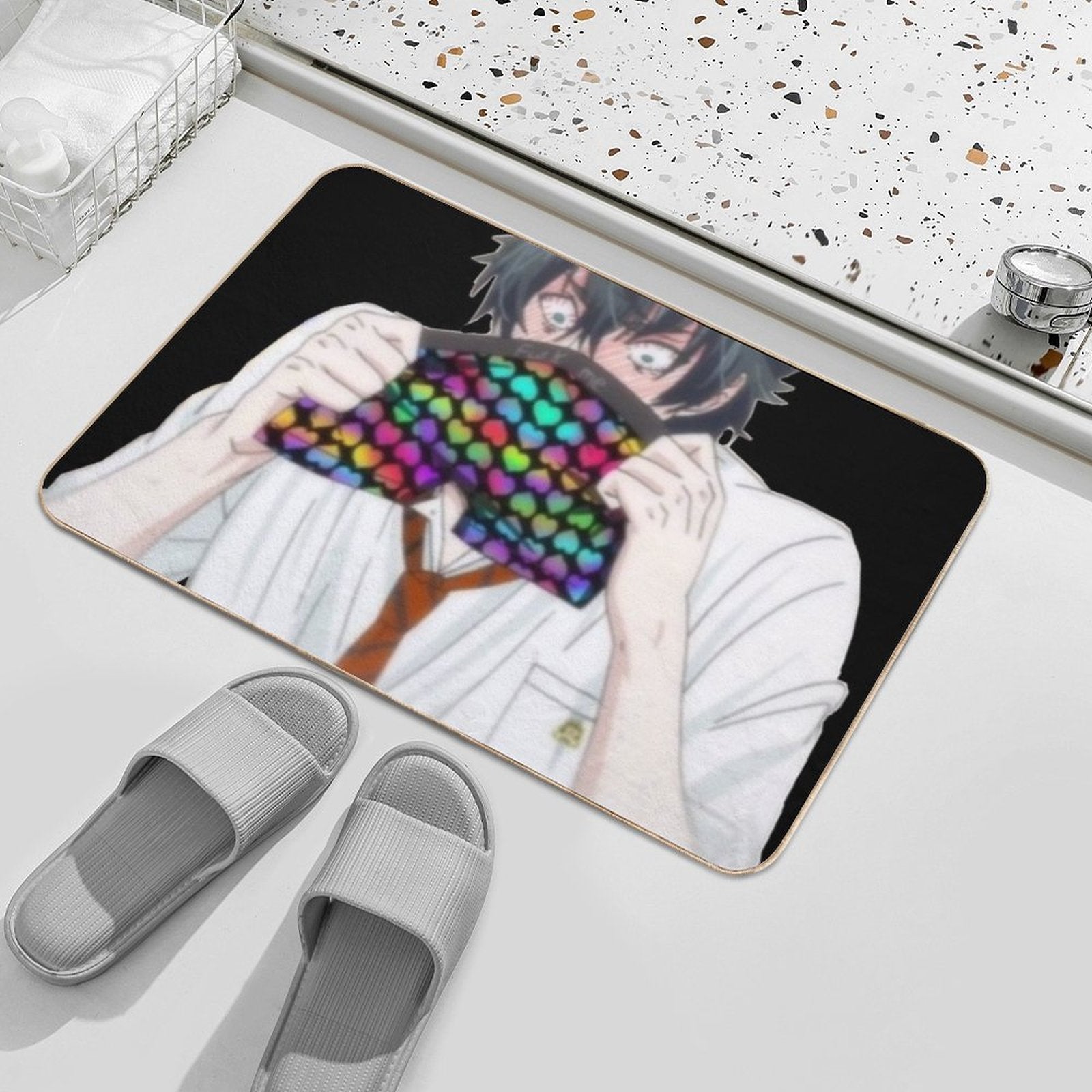 Funny Yarichin B Club  Toxin-Free Bath Mat