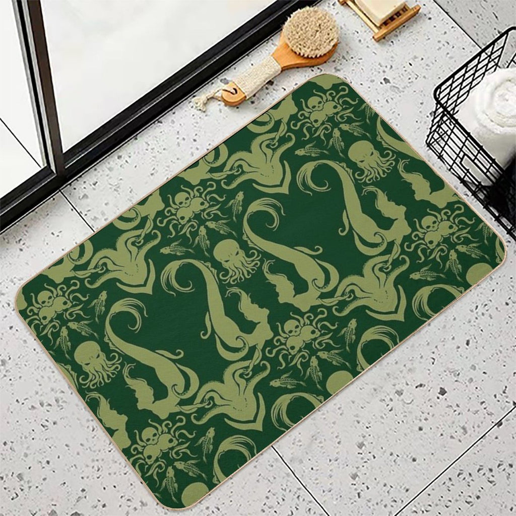 Cthulhu & The Mermaids  High-Traffic Bath Mat