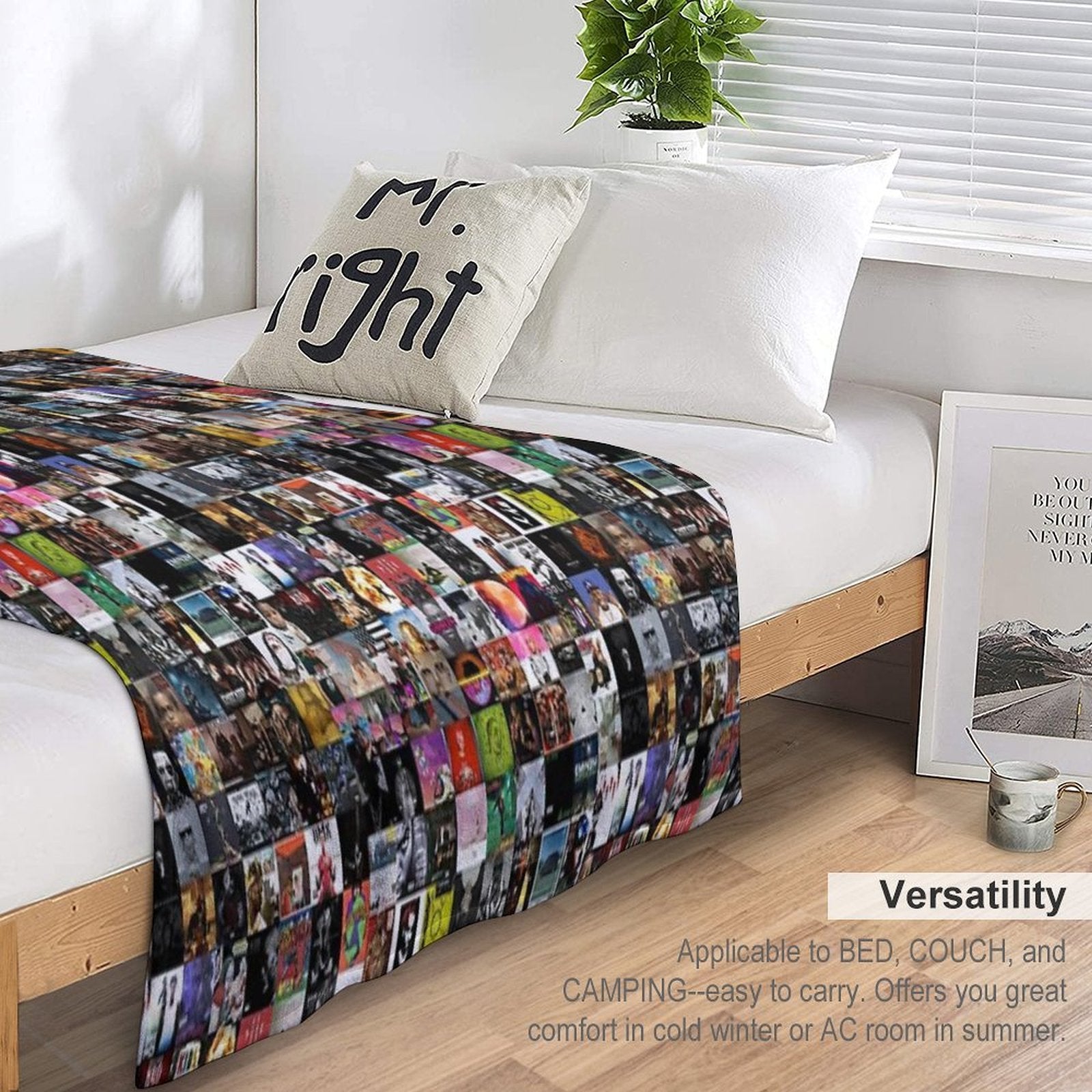 Rap Albums Sustainable Throw Blanket